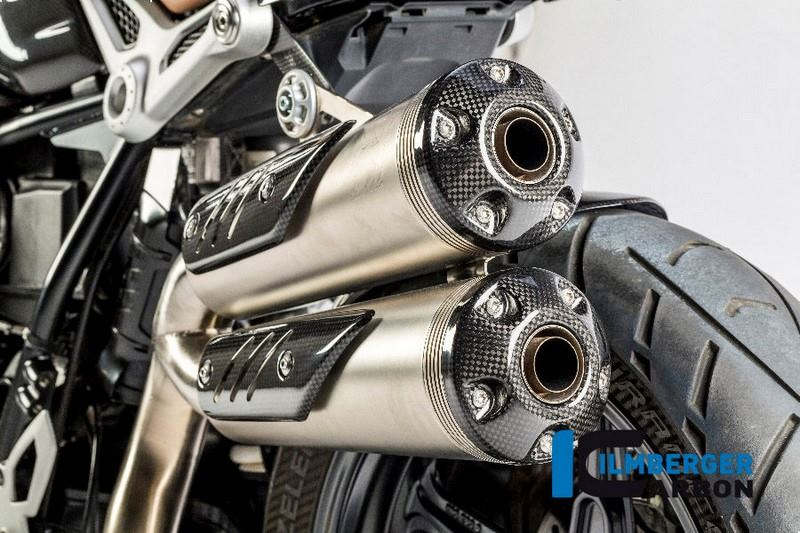 ILMBERGER / イルムバーガーカーボンパーツ サイレンサーエンドキャップ - BMW R NINE T SCRAMBLER (2tlg
