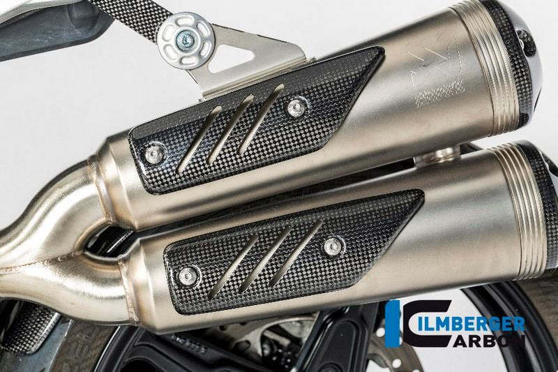 ILMBERGER / イルムバーガーカーボンパーツ サイレンサープロテクター - BMW R NINE T SCRAMBLER | AHS.012.SCR16.K