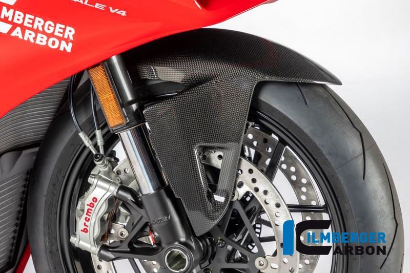 ILMBERGER / イルムバーガーカーボンパーツ フロントマッドガード グロス Panigale V4 / V4 S | KVO.001.