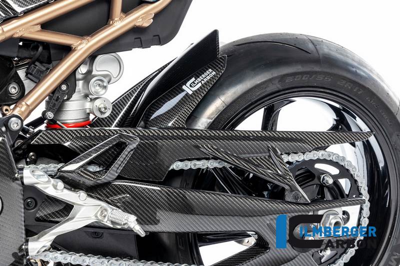 Ilmberger / イルムバーガーカーボンパーツ リアハガー アッパーチェーンガード付 BMW S 1000 RR Str