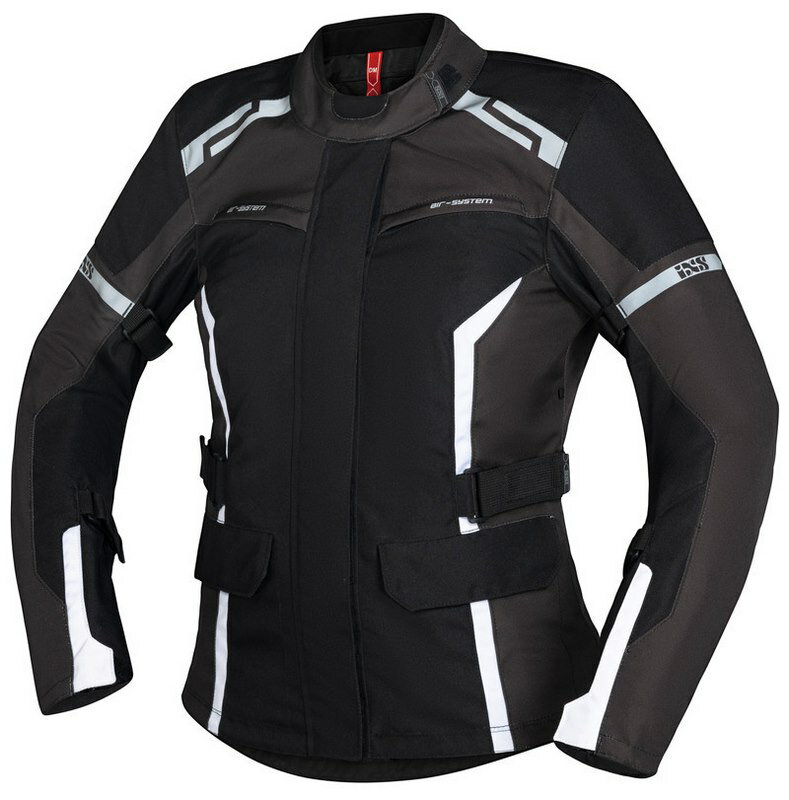 IXS / イクス Tour Women'S Jacket Evans-St 2.0 ブラック-Grey-ホワイト | X56048-391