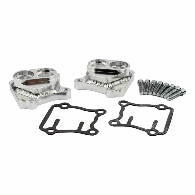 JIMS- Twin Cam handcrafted tappet cover set. Chrom ...