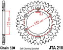 JT スプロケットS リア スプロケット 48 Teeth Aluminum Ultra-Light Self-Cleaning 520 Pitch Type 210 | JTA210.48(2)