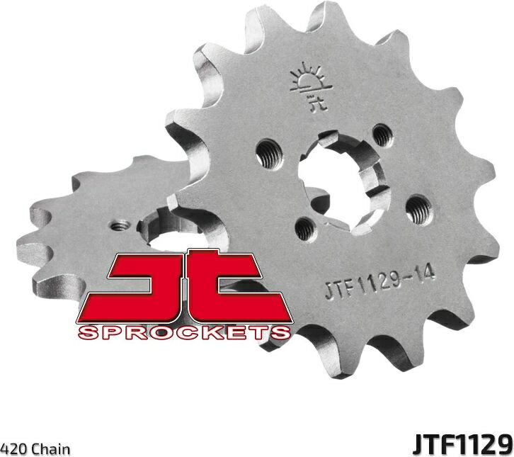 JT スプロケットS Front スプロケット 14 Teeth Steel スタンダード 420 Pitch Type 1129 | JTF1129.14