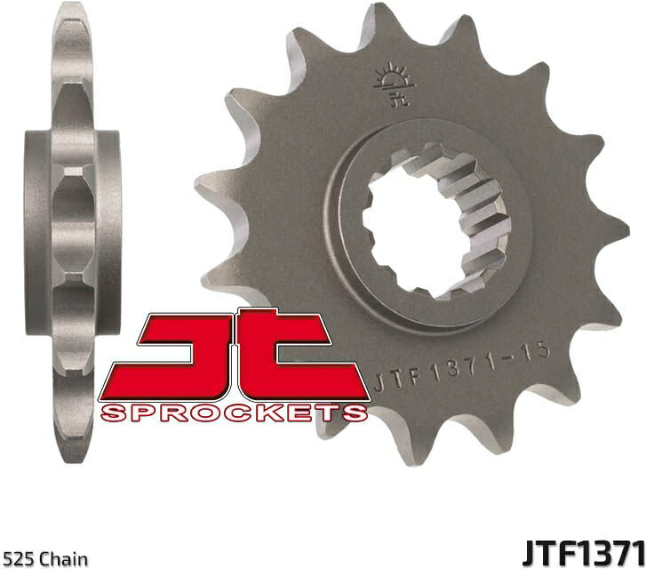 JT スプロケットS Front スプロケット 14 Teeth Steel スタンダード 525 Pitch Type 1371 Honda CB600F/CB600S Hornet | JTF1371.14