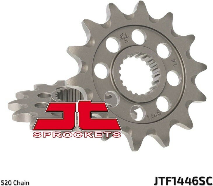 JT スプロケットS Front スプロケット 14 Teeth Steel Self-Cleaning 520 Pitch Type 1446SC Kawasaki KX250F | JTF1446.14SC