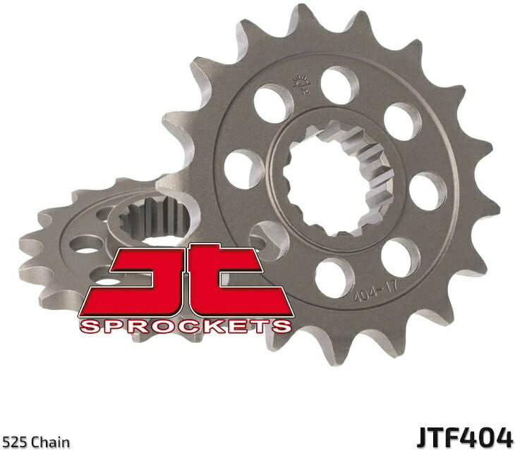 JT スプロケットS Front スプロケット 17 Teeth Steel スタンダード 525 Pitch Type 404 BMW S1000RR | JTF404.17