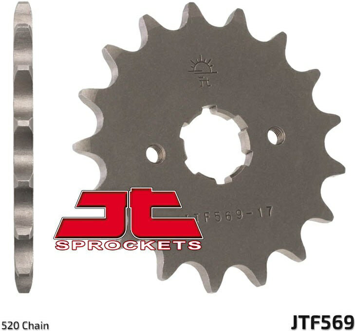 JT スプロケットS Front スプロケット 13 Teeth Steel スタンダード 520 Pitch Type 569 | JTF569.13