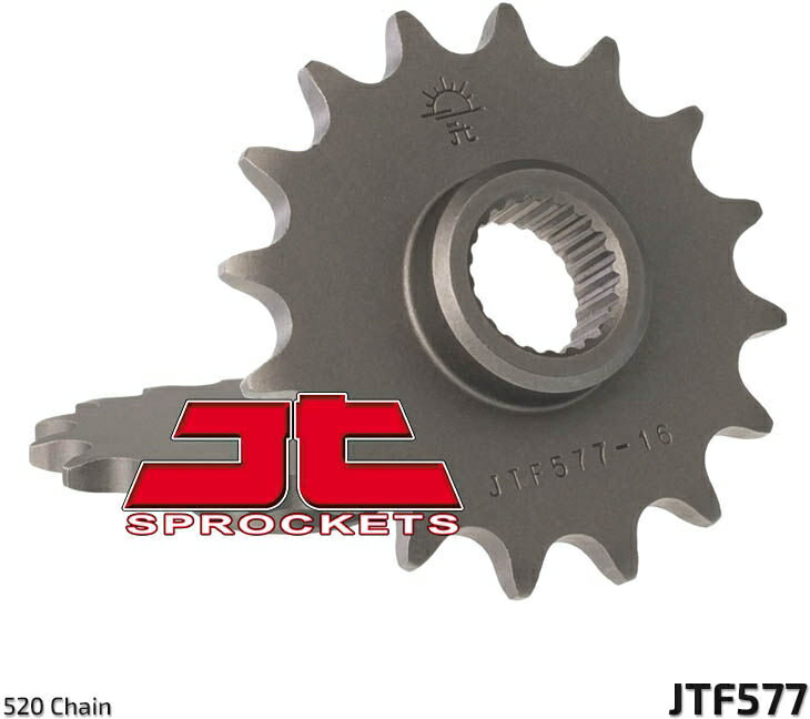 JT スプロケットS Front スプロケット 15 Teeth Steel スタンダード 520 Pitch Type 577 Yamaha XT600E | JTF577.15
