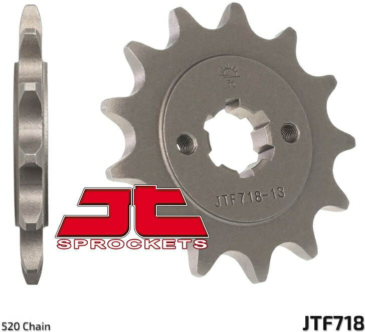 JT スプロケットS Front スプロケット 12 Teeth Steel スタンダード 520 Pitch Type 718 Husqvarna CR125 | JTF718.12