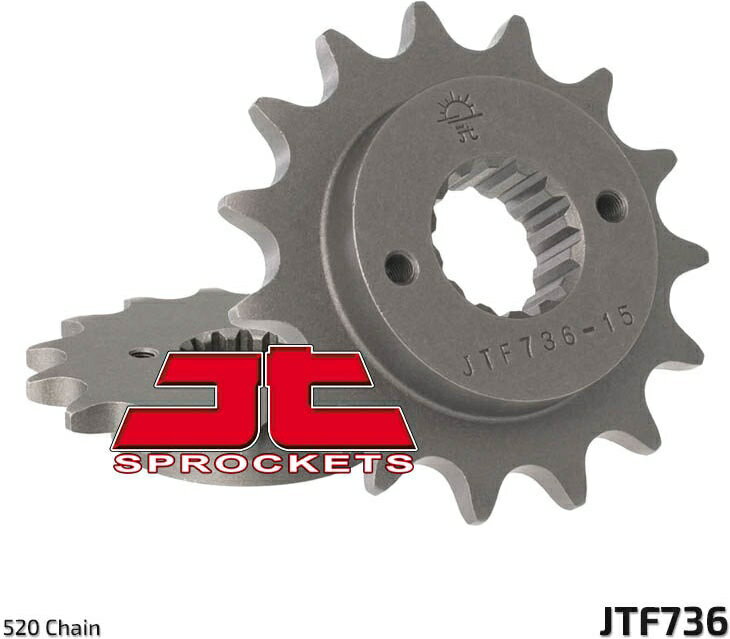 JT スプロケットS Front スプロケット 15 Teeth Steel スタンダード 520 Pitch Type 736 Ducati | JTF736.15