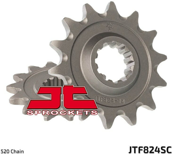 JT スプロケットS Front スプロケット 14 Teeth Steel Self-Cleaning 520 Pitch Type 824SC Husqvarna | JTF824.14SC