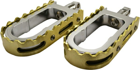 LA CHOPPERS / エルエーチョッパーズ フットペグ BMX CHR/BRASS | LA-7205-02