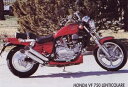 Marving / マービング 四本出しマフラー Legend クロム Honda VF 750 CUSTOM LENTICULAR | H/CP19/BC