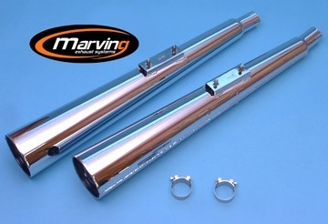 Marving / マービング デュアルマフラー Marvi クロム - EU公道走行認可 Kawasaki Z 650 | K/2036/BC