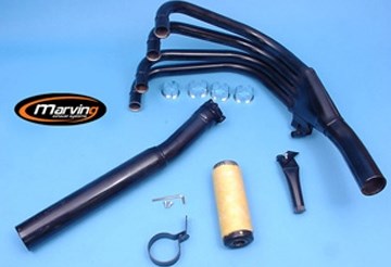 Marving / マービング フルシステム 4/1 レーシング ブラック Kawasaki Z 750 GP UNI-TRAK (83-) | K/50/NC