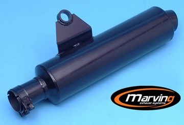 Marving / マービング マフラー Cylindrical Ø 100 ブラック - EU公道走行認可 Suzuki GSF 400 BANDIT | S