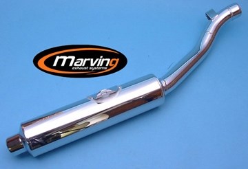 Marving / マービング マフラー Cylindrical Ø 114 クロム - EU公道走行認可 Suzuki GSX 750 R (89-91) | S