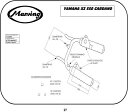 Marving / マービング デュアルマフラー Cylindrical Ø 100 クロム - EU公道走行認可 Yamaha XZ 550 CA(2)