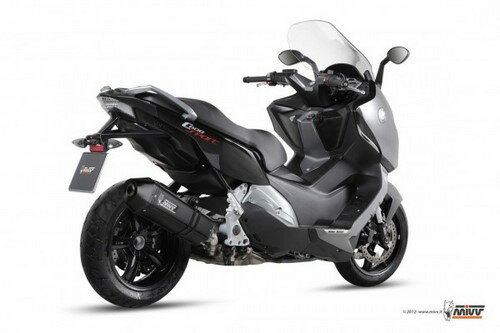 MIVV / ミヴSPEED EDGE スリップ オン ブラックステンレススチール for BMW C 600 SPORT (2012 - 2015) | B.013