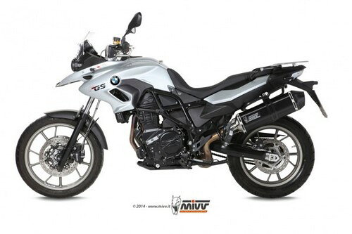 MIVV / ミヴSPEED EDGE スリップ オン ブラックステンレススチール for BMW F 700 GS (2012 - 2016) | B.014.LR