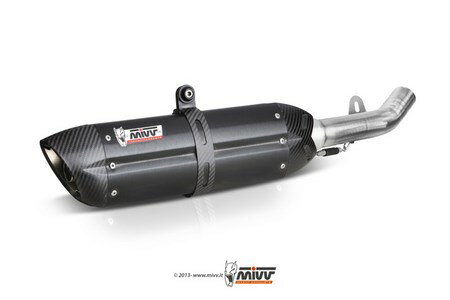 MIVV / ミヴ- SPORT スリップオン スチール、黒 for HONDA HORNET 600 (98-02)