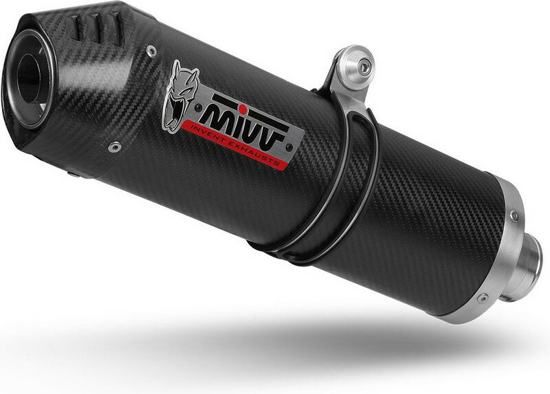 MIVV / ミヴ -SPORT OVAL- スリップオン カーボン（カーボンエンドキャップ） 2本出し for Z 1000 (07-0