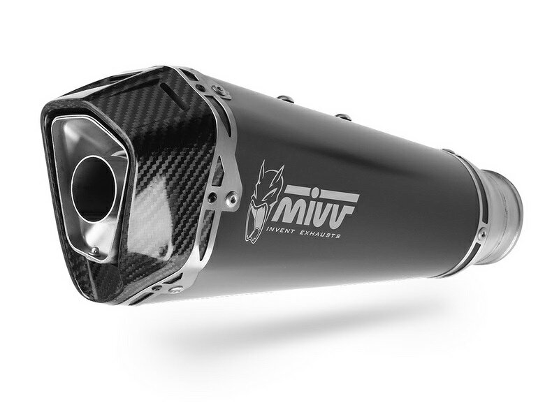 MIVV / ミヴマフラー SPORT Full sys. 2x1 Muffler DELTA RACE STEEL ブラック WITH CATALYZER CONVERTING KIT For KAW