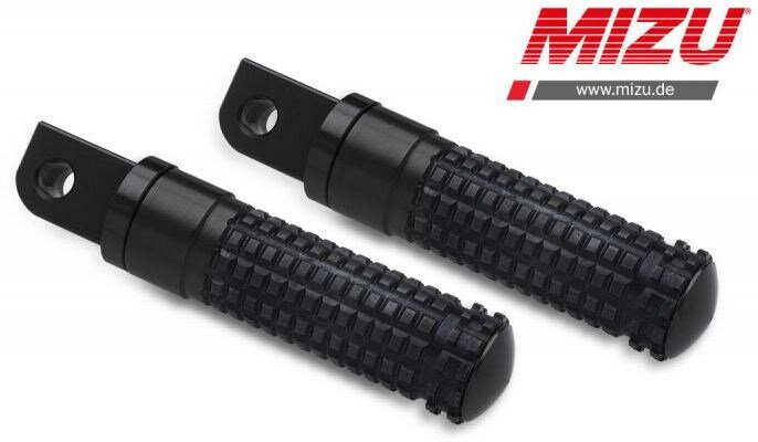 Mizu レーシング パッセンジャーフットペグ ABE認可品 ブラック/ブラック | 409SS1120011