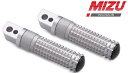 Mizu レーシング パッセンジャーフットペグ ABE認可品 シルバー/シルバー | 409TT1120010(2)