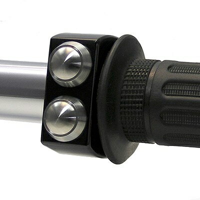 Motogadget / モトガジェット Mo.Switch プッシュボタン(2ボタン) 22mm ハウジング ブラックハウジン