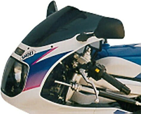 MRA / エムアールエー Originally shaped ウィンドスクリーン O −ブラック− for Suzuki GSXR 750 W (92-93)
