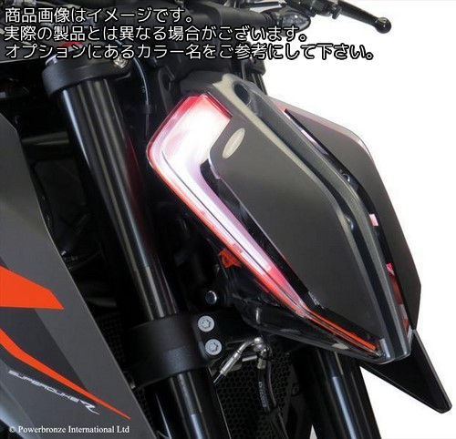 Powerbronze / パワーブロンズ ヘッドライトプロテクター クリア KTM 1290 SUPER DUKE R 17-19 1290 SUPER DUKE GT 19 | 440-KT573-000