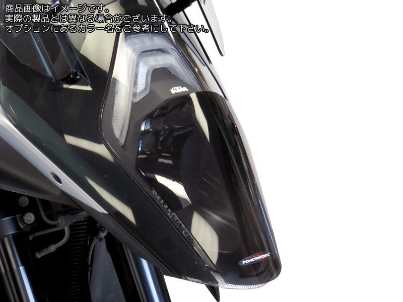 Powerbronze / パワーブロンズ ヘッドライトプロテクター クリア KTM 1290 SUPER DUKE GT 16-18 (FULL) | 440-KT581A-000