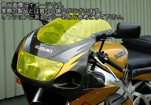 Powerbronze / パワーブロンズ ヘッドライト プロテクター SUZUKI GSXR600RV-W 96-97 クリアー | 440-S101-000