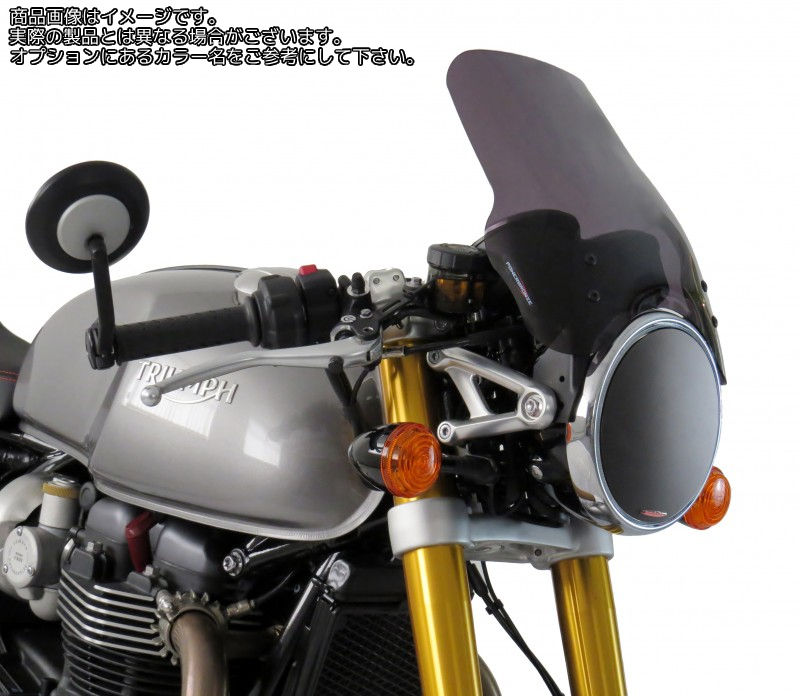 Powerbronze / パワーブロンズ ヘッドライトプロテクター クリア TRIUMPH BONNEVILLE T100 08-19 BONNEVILLE T120 17-19 | 440-T089E-000