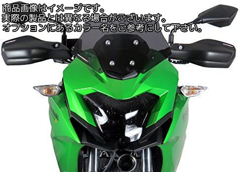 Powerbronze / パワーブロンズ アドベンチャー スポーツスクリーン ダークティント KAWASAKI VERSYS-X 300 17-19 (200 MM) | 460-K103-002
