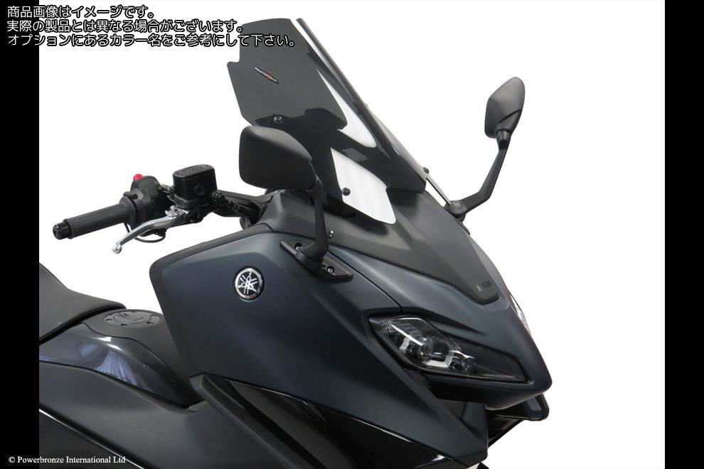 Powerbronze / パワーブロンズ Scooter Screens for YAMAHA TMAX 560 22-23 (390 MM HIGH)/DARK GREEN ..
