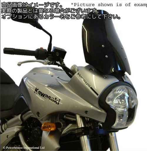 Powerbronze / パワーブロンズ フリップスクリーン フロストサファイヤ ブルー KAWASAKI GPX250 88-96 | 420-K101-018