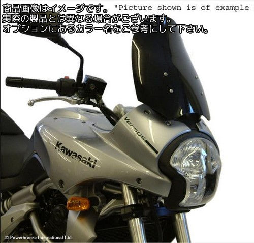 Powerbronze / パワーブロンズ フリップスクリーン フロストサファイヤ ブルー KAWASAKI KLE500 91-93 | 420-K103-018