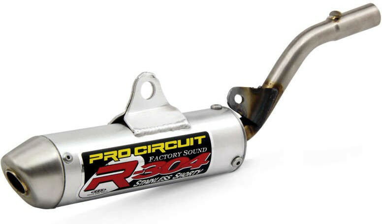 PRO CIRCUIT TYPE-R-304 ブラシ加工アルミユーロサイレンサー/エンドキャップ スチール Kawasaki KX85 | 1121485