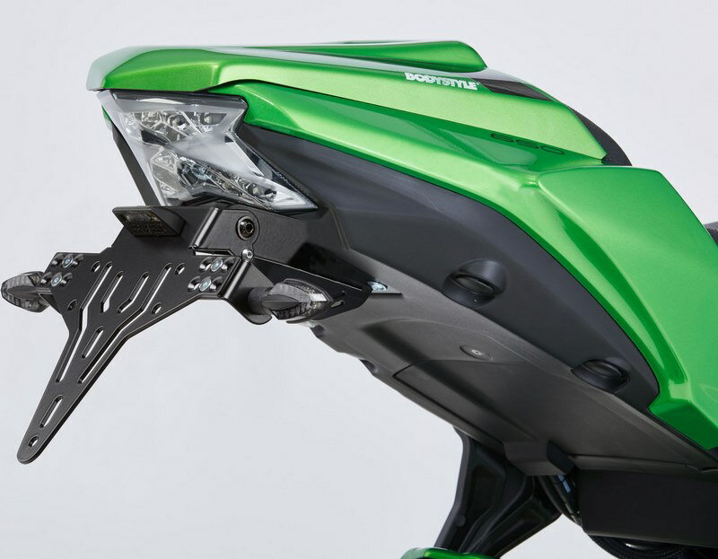 Protech / プロテック ナンバープレートホルダー kit including reflector and plate light - ブラック | 5820502