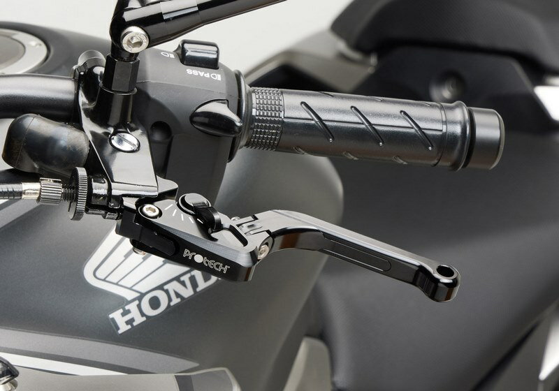 Protech / プロテック ブレーキレバー Race distance and length adjustable I foldable- ブラック | 65807009