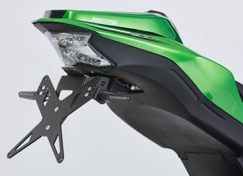 Protech / プロテック ナンバープレートホルダー kit including reflector and plate light - ブラック..