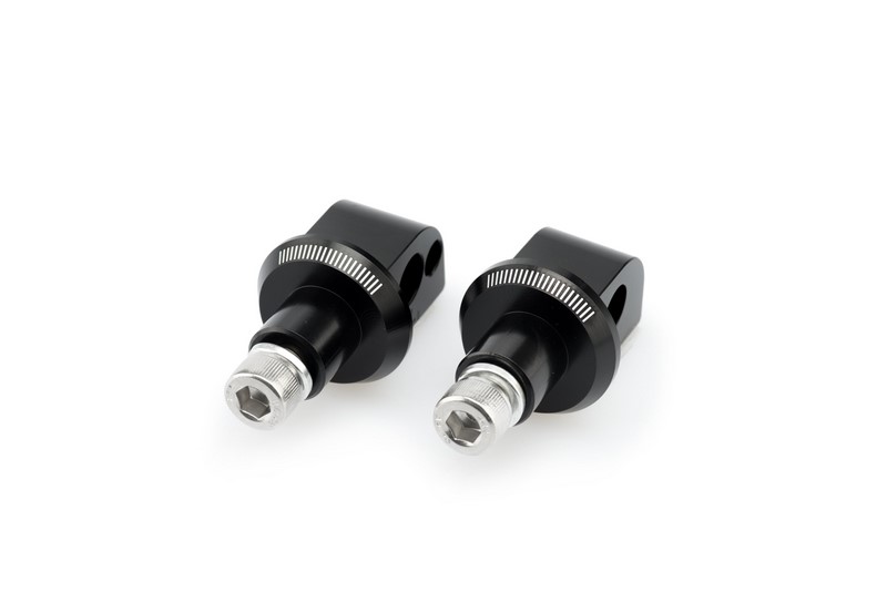 適合車種: APRILIARSV4 (2009-2012)RSV4 FACTORY (2013-2023)TUONO V4R (2011-2014)記事コード：6865NEAN バーコード : 6865000000788人間工学に基づいて設計されたHI-TECHフットペグです。 - 90g（レーシングフットペグ、レーシングフットペグ（ラバー付））、130g（トレイルフットペグ）に軽量化。 - フリーハイトの増加。 - 傾斜の調整が可能。 - 精密なアジャスター。 - さまざまなカラーバリエーションを用意（ヘッドはブラックのみ）。PUIGでは、Rバイク、ネイキッド、マキシスクーター用に2種類のフットペグ(1)(2)と、トレイルバイク用に1種類のフットペグ(3)をご用意しています。重要：すべてのフットペグは同じアダプターを装着しています。適合車種 ApriliaRSV4 (2009-2012)RSV4 FACTORY (2013-2014)TUONO V4R (2011-2014)