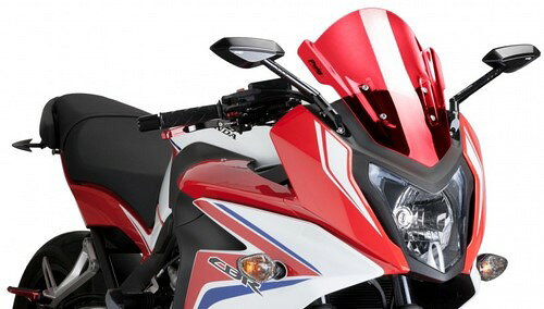 適合車種: HONDACBR650F (2014-2020)記事コード：7003REAN バーコード : 7003000000820Puig Racingのスクリーンで、あなたのバイクに競争力を与えてください。3mmのハイインパクトアクリルを使用し、2mmの丸みを帯びた耐性と耐久性のある素材（ドイツのT?V規制に準拠）で製造されており、その2倍の高さにより、ヘルメットに当たる空気の影響を大幅に軽減します。このスクリーンには2つのモデルがあります。Z-RacingとR-Racerの2種類があり、モデルによって使い分けています。Z-Racingスクリーンのデザインは風洞実験で検証されており、空力係数と突風に対する保護性能がオリジナルモデルに対して12.7％（正立時）、レーシングポジションでは61％向上しています。一方、R-Racerスクリーンは、風洞実験で研究されただけでなく、SBK世界選手権やエンデュランスのレーシングチームと共同で開発され、プロテクションとエアロダイナミクスの完璧なバランスを実現しています。改造を必要としない組み立て式で、徹底的なエアロダイナミッ適合車種 HondaCBR650F (2014-2020)