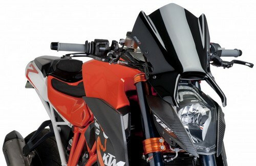 Puig／プーチ ウィンドシールド Naked New Generation スポーツ- ブラック | 7014N