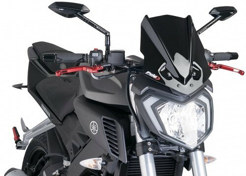 Puig／プーチ ウィンドシールド Naked New Generation スポーツ- ブラック | 7654N