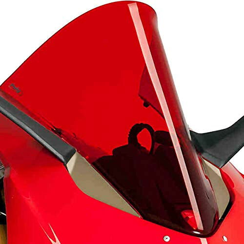 適合車種: DUCATIPANIGALE 1000 V4R (2019-2019)PANIGALE 1100 V4 (2018-2019)PANIGALE 1100 V4S (2018-2019)PANIGALE V2 (2020-2023)PANIGALE V2 BAYLISS (2021-2023)記事コード：9690REAN バーコード : 8435529304773Puig Racingのスクリーンで、あなたのバイクに競争力を与えてください。3mmのハイインパクトアクリルを使用し、2mmの丸みを帯びた耐性と耐久性のある素材（ドイツのT?V規制に準拠）で製造されており、その2倍の高さにより、ヘルメットに当たる空気の影響を大幅に軽減します。このスクリーンには2つのモデルがあります。Z-RacingとR-Racerの2種類があり、モデルによって使い分けています。Z-Racingスクリーンのデザインは風洞実験で検証されており、空力係数と突風に対する保護性能がオリジナルモデルに対して12.7％（正立時）、レーシングポジションでは61％向上しています。一方、R-Racerスクリーンは、風洞実験で研究されただけでなく、SBK世界選手権やエンデュランスのレーシングチームと共同で開発され、プロテクションとエアロダイナミクスの完璧なバランスを実現しています。改造を必要としない組み立て式で、徹底的なエアロダイナミッ適合車種 DucatiPANIGALE 1100 V4 (2018-2019)PANIGALE 1100 V4S (2018-2019)PANIGALE V2 (2020-2021)