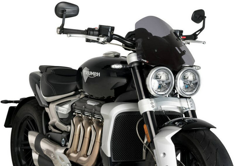 Puig / プーチ オートバイのトライアンフロケットのフロントガラスツーリング3 2020-ダークス | 20283f